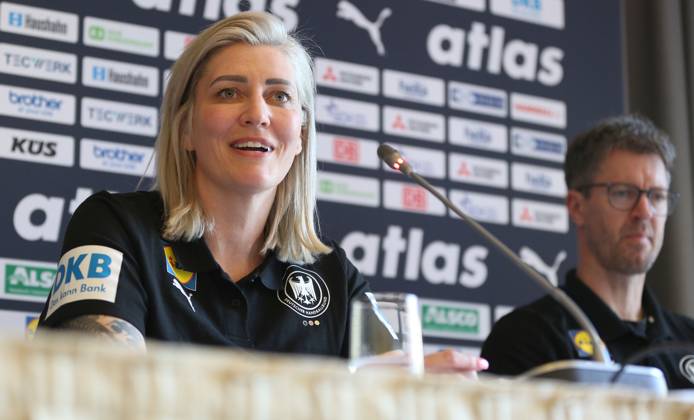 Handball, Women, DHB National Team Germany, Press conference in Hamburg