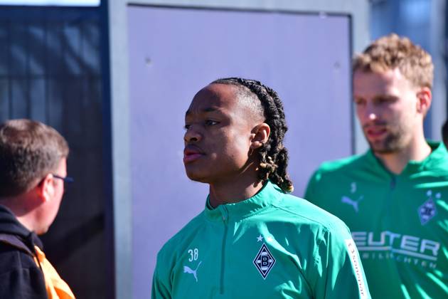 08 04 2025 Moenchengladbach Football, Men, Season 2024 2025, Training Borussia Moenchengladbach Yvandro Borges Sanches Gladbach DFL regulations prohibit any use of photographs as image sequences and or quasi video Borussia Park NRW Germany