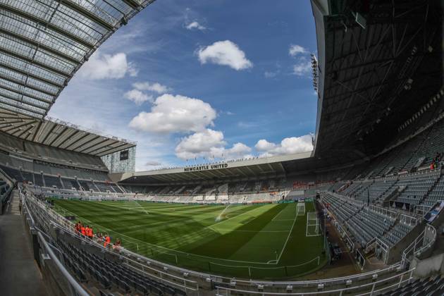 Premier League Newcastle United v Manchester United, ManU A general view of St James™ Park during the Premier League match Newcastle United vs Manchester United at St. James s Park, Newcastle, United Kingdom, 13th April 2025 (Photo by Mark Cosgrove News Images) Newcastle St. James s Park Tyne and Wear United Kingdom Copyright: xMarkxCosgrove NewsxImagesx