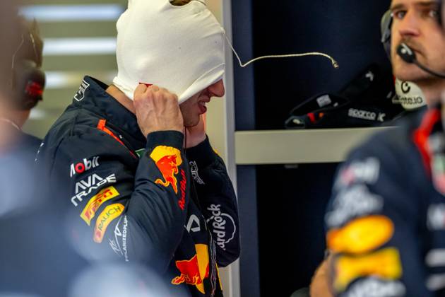 SAKHIR, BAHRAIN: Max Verstappen, racing for the Red Bull Racing team during the 2025 Formula 1 Bahrain Grand Prix at the Bahrain International Circuit in Sakhir, Bahrain