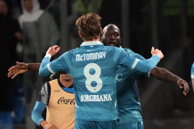 NAPLES, ITALY - APRIL14: Romelu Lukaku of SSC Napoli during the Serie A match between SSC Napoli and Empoli FC at Stadio Diego Armando Maradona on April 14, 2025 in Naples, Italy Copyright: xFOTOAGENZIAx