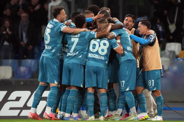 NAPLES, ITALY - APRIL14: Romelu Lukaku of SSC Napoli during the Serie A match between SSC Napoli and Empoli FC at Stadio Diego Armando Maradona on April 14, 2025 in Naples, Italy Copyright: xFOTOAGENZIAx