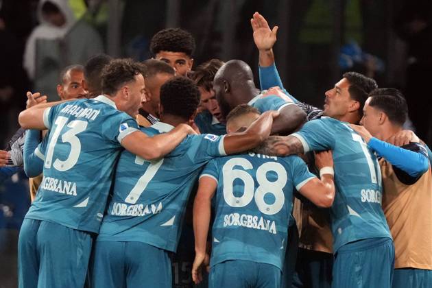 NAPLES, ITALY - APRIL14: Romelu Lukaku of SSC Napoli during the Serie A match between SSC Napoli and Empoli FC at Stadio Diego Armando Maradona on April 14, 2025 in Naples, Italy Copyright: xFOTOAGENZIAx