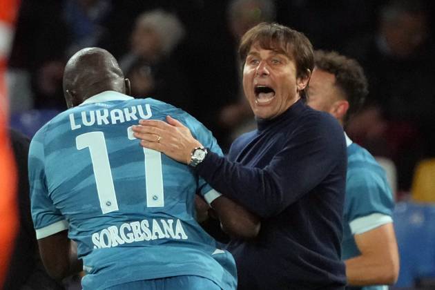 NAPLES, ITALY - APRIL14: Romelu Lukaku of SSC Napoli during the Serie A match between SSC Napoli and Empoli FC at Stadio Diego Armando Maradona on April 14, 2025 in Naples, Italy Copyright: xFOTOAGENZIAx