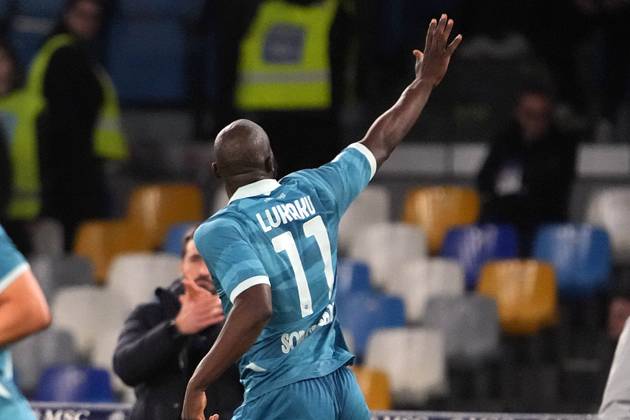 NAPLES, ITALY - APRIL14: Romelu Lukaku of SSC Napoli during the Serie A match between SSC Napoli and Empoli FC at Stadio Diego Armando Maradona on April 14, 2025 in Naples, Italy Copyright: xFOTOAGENZIAx