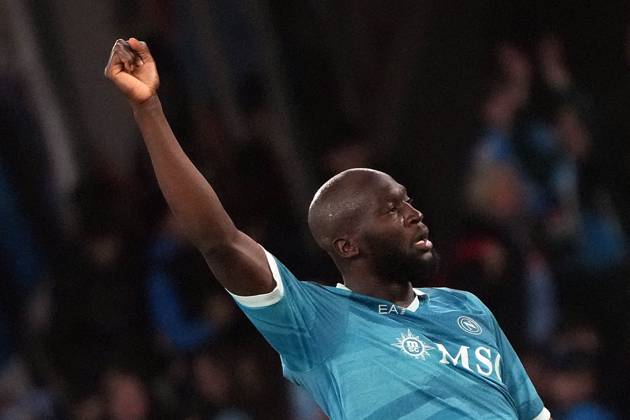 NAPLES, ITALY - APRIL14: Romelu Lukaku of SSC Napoli during the Serie A match between SSC Napoli and Empoli FC at Stadio Diego Armando Maradona on April 14, 2025 in Naples, Italy Copyright: xFOTOAGENZIAx
