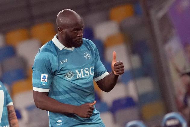NAPLES, ITALY - APRIL14: Romelu Lukaku of SSC Napoli during the Serie A match between SSC Napoli and Empoli FC at Stadio Diego Armando Maradona on April 14, 2025 in Naples, Italy Copyright: xFOTOAGENZIAx