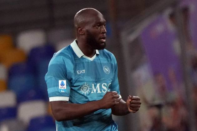 NAPLES, ITALY - APRIL14: Romelu Lukaku of SSC Napoli during the Serie A match between SSC Napoli and Empoli FC at Stadio Diego Armando Maradona on April 14, 2025 in Naples, Italy Copyright: xFOTOAGENZIAx