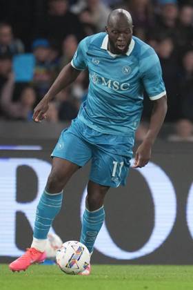 NAPLES, ITALY - APRIL14: Romelu Lukaku of SSC Napoli during the Serie A match between SSC Napoli and Empoli FC at Stadio Diego Armando Maradona on April 14, 2025 in Naples, Italy Copyright: xFOTOAGENZIAx