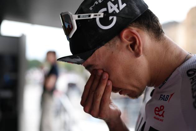 Alves Oliveira Ivo Emanuel Of Uae Team Emirates Xrg winner of the stage during the Giro d™Abruzzo, stage from Tocco da Casauria to Penne (138 km) - Abruzzo, Italy- Wednesday, April 16, 2025. - cycling .  Copyright: xAlessandroxGarofalo LaPressex