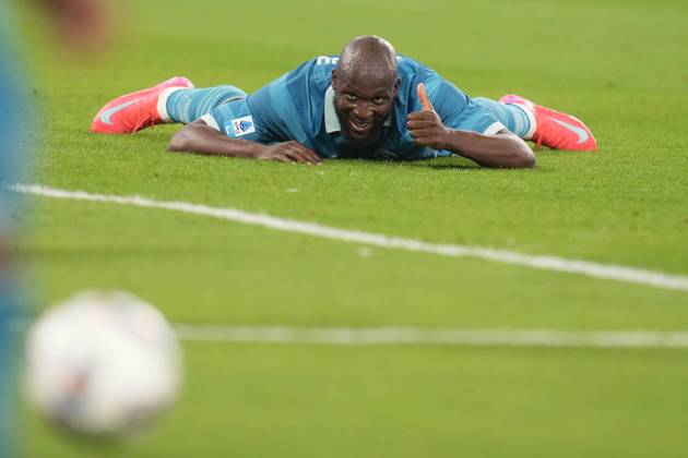 NAPLES, ITALY - APRIL14: Romelu Lukaku of SSC Napoli during the Serie A match between SSC Napoli and Empoli FC at Stadio Diego Armando Maradona on April 14, 2025 in Naples, Italy Copyright: xFOTOAGENZIAx