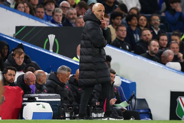 Chelsea v Legia Warsaw Europa Conference League 17 04 2025. Chelsea Manager Enzo Maresca is dejected during the Europa Conference League match between Chelsea and Legia Warsaw at Stamford Bridge, London, England on 17 April 2025. London Stamford Bridge Greater London England Editorial use only , Copyright: xPaulxPhelanx PSI-21884-0040