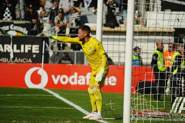 April 18, 2025, Faro, Portugal - Liga Portugal Betclic, Round 30, SC Farense v Boavista FC, 31 Vaclik of Boavista FC in action during the football match between SC Farense and Boavista FC Copyright: xNunoxPiresxVelosox