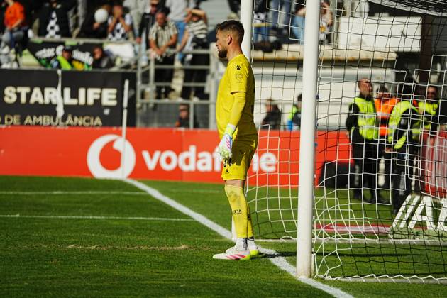 April 18, 2025, Faro, Portugal - Liga Portugal Betclic, Round 30, SC Farense v Boavista FC, 31 Vaclik of Boavista FC in action during the football match between SC Farense and Boavista FC Copyright: xNunoxPiresxVelosox