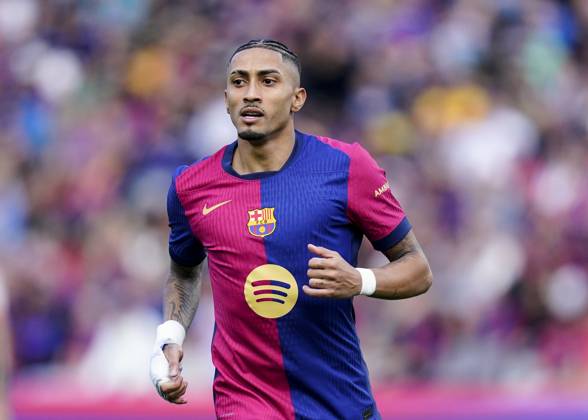 FC Barcelona, Barca - RC Celta. La Liga EA Sports match. Date 32 Barcelona, Spain, Season 2024 2025, La Liga EA Sports, Matchday 32, FC Barcelona v RC Celta, LLuis Companys Stadium, 19 April 2025Raphael Dias Belloli Raphinha of FC Barcelona during the La Liga EA Sports match between FC Barcelona and RC Celta played at Lluis Companys Stadium on 19 April 2025 in Barcelona, Spain. kpng Copyright: xSergioxRuizx xImagox PS_250419_BAR_CEL_003