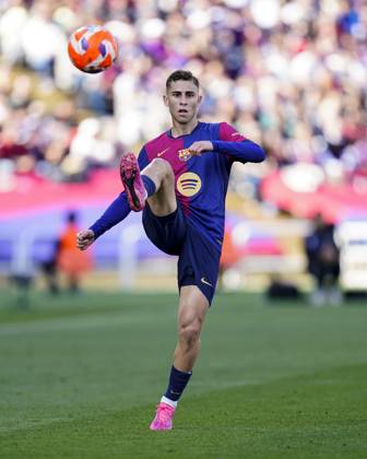 FC Barcelona, Barca - RC Celta. La Liga EA Sports match. Date 32 Fermin Lopez of FC Barcelona during the La Liga EA Sports match between FC Barcelona and RC Celta played at Lluis Companys Stadium on 19 April 2025 in Barcelona, Spain. kpng Copyright: xSergioxRuizx xImagox PS_250419_BAR_CEL_020