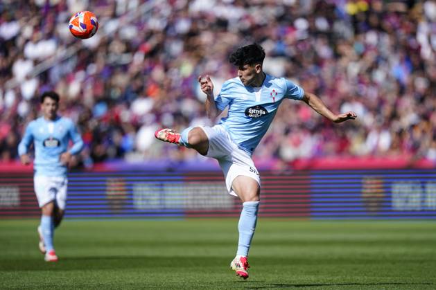 FC Barcelona, Barca - RC Celta. La Liga EA Sports match. Date 32 Yoel Lago of RC Celta during the La Liga EA Sports match between FC Barcelona and RC Celta played at Lluis Companys Stadium on 19 April 2025 in Barcelona, Spain. kpng Copyright: xSergioxRuizx xImagox PS_250419_BAR_CEL_023
