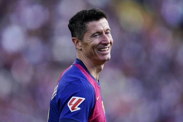 FC Barcelona, Barca - RC Celta. La Liga EA Sports match. Date 32 Robert Lewandowski of FC Barcelona during the La Liga EA Sports match between FC Barcelona and RC Celta played at Lluis Companys Stadium on 19 April 2025 in Barcelona, Spain. kpng Copyright: xSergioxRuizx xImagox PS_250419_BAR_CEL_025