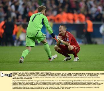 Fussball, Champions League Finale, Bastian Schweinsteiger - tragische Figur