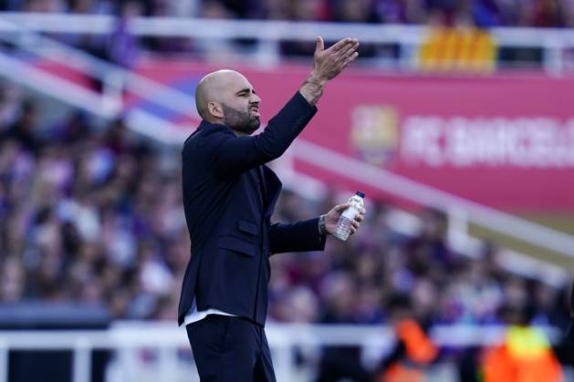 FC Barcelona, Barca - RC Celta. La Liga EA Sports match. Date 32 RC Celta head coach Claudio Giraldez during the La Liga EA Sports match between FC Barcelona and RC Celta played at Lluis Companys Stadium on 19 April 2025 in Barcelona, Spain. kpng Copyright: xSergioxRuizx xImagox PS_250419_BAR_CEL_073