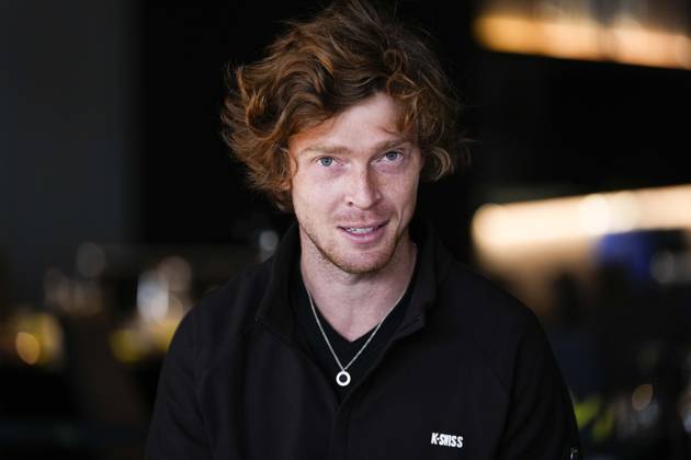 April 21, 2025, Madrid, Madrid, SPAIN: Andrey Rublev during the Mutua Madrid Open 2025, ATP, Tennis Herren Masters 1000 and WTA, Tennis Damen 1000, tennis tournament celebrated at Caja Magica on April 21, 2025 in Madrid, Spain. Madrid SPAIN - ZUMAOpen 20250421_zaa_a181_028 Copyright: xOscarxJ.xBarrosox