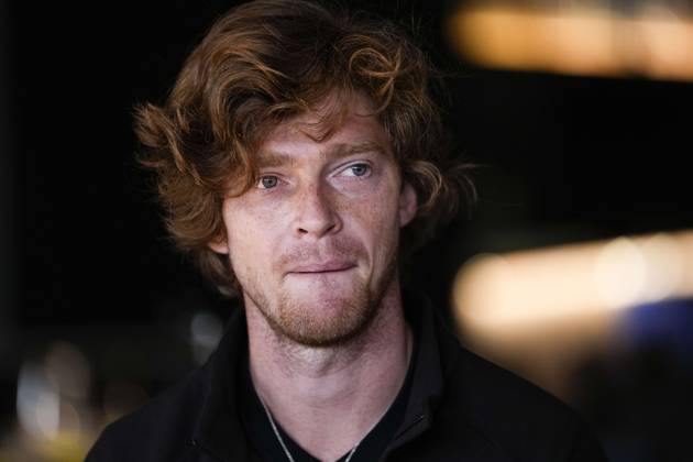 April 21, 2025, Madrid, Madrid, SPAIN: Andrey Rublev during the Mutua Madrid Open 2025, ATP, Tennis Herren Masters 1000 and WTA, Tennis Damen 1000, tennis tournament celebrated at Caja Magica on April 21, 2025 in Madrid, Spain. Madrid SPAIN - ZUMAOpen 20250421_zaa_a181_017 Copyright: xOscarxJ.xBarrosox