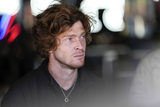 April 21, 2025, Madrid, Madrid, SPAIN: Andrey Rublev during the Mutua Madrid Open 2025, ATP, Tennis Herren Masters 1000 and WTA, Tennis Damen 1000, tennis tournament celebrated at Caja Magica on April 21, 2025 in Madrid, Spain. Madrid SPAIN - ZUMAOpen 20250421_zaa_a181_026 Copyright: xOscarxJ.xBarrosox