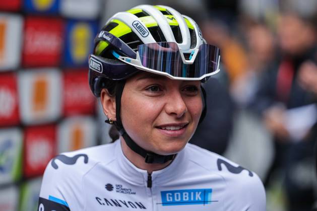 Cycling UCI World Tour Women Elite La Fleche Wallonne Femmes on 23 04 2025 in Huy Liane Lippert Movistar xJRx