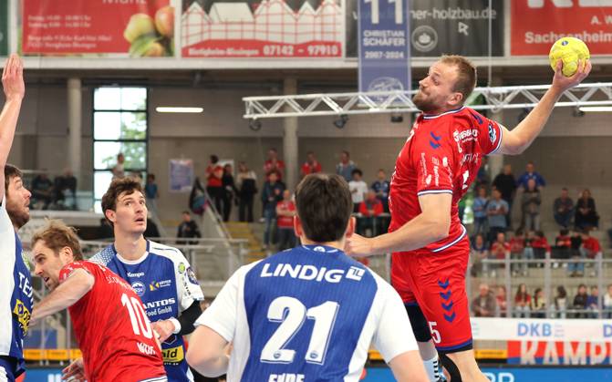 26 04 2025, Germany, Bietigheim, Handball 1 Bundesliga, SG BBM Bietigheim vs ThSV Eisenach, Julius Kühn BBM