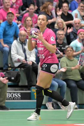 Jana Scheib TusSies Metzingen, 20 TusSies Metzingen vs BVB Borussia Dortmund Handball, Handball, HBF, Playoff, Quarterfinal Game 2, Season 2024 2025, 26 04 2025 TusSies Metzingen vs BVB Borussia Dortmund Handball, Handball, HBF, Playoff, Quarterfinal Game 2, Season 2024 2025, 26 04 2025 Metzingen Copyright: xEibner-Pressefoto TobiasxBaurx EP_TBR
