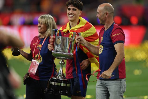 FC Barcelona, Barca Real Madrid CF. Copa del Rey. Final. Pau Cubarsi of FC Barcelona during the Copa del Rey match, Final, between FC Barcelona and Real Madrid CF played at La Cartuja Stadium on April 26, 2025 in Sevilla, Spain. kpng Copyright: xPressinphotox AP_240424_BAR_RMA_COP_133