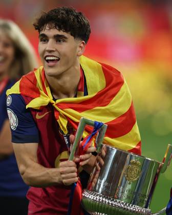 FC Barcelona, Barca Real Madrid CF. Copa del Rey. Final. Pau Cubarsi of FC Barcelona during the Copa del Rey match, Final, between FC Barcelona and Real Madrid CF played at La Cartuja Stadium on April 26, 2025 in Sevilla, Spain. kpng Copyright: xPressinphotox AP_240424_BAR_RMA_COP_134