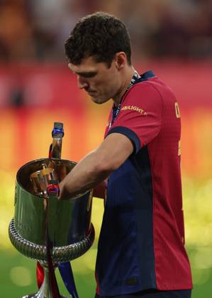 FC Barcelona, Barca Real Madrid CF. Copa del Rey. Final. Andreas Christensen of FC Barcelona during the Copa del Rey match, Final, between FC Barcelona and Real Madrid CF played at La Cartuja Stadium on April 26, 2025 in Sevilla, Spain. kpng Copyright: xPressinphotox AP_240424_BAR_RMA_COP_135