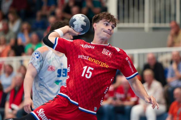 27 04 2025, 2 Handball Bundesliga, 29 Matchday, TuSEM Essen Dessau Rosslauer HV, Nils Homscheid TuSEM Essen , Essen Am Hallo NRW Germany xRHR PHOTO DEx Copyright: DennisxEwert RHR-FOTOx RHR-FOTO DE