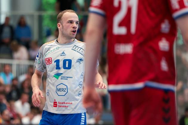 27 04 2025, 2 Handball Bundesliga, Matchday 29, TuSEM Essen Dessau Rosslauer HV, Vincent Bülow Dessau Rosslauer HV 06 , Essen Am Hallo NRW Germany xRHR FOTO DEx Copyright: DennisxEwert RHR-FOTOx RHR-FOTO DE