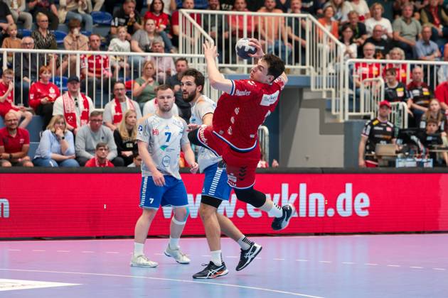 27 04 2025, 2 Handball Bundesliga, 29 Matchday, TuSEM Essen Dessau Rosslauer HV, Christian Wilhelm TuSEM Essen , Essen Am Hallo NRW Germany xRHR PHOTO DEx Copyright: DennisxEwert RHR-FOTOx RHR-FOTO DE