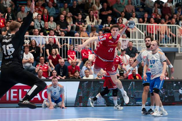 27 04 2025, 2 Handball Bundesliga, 29 Matchday, TuSEM Essen Dessau Rosslauer HV, Felix Eissing TuSEM Essen , Essen Am Hallo NRW Germany xRHR PHOTO DEx Copyright: DennisxEwert RHR-FOTOx RHR-FOTO DE