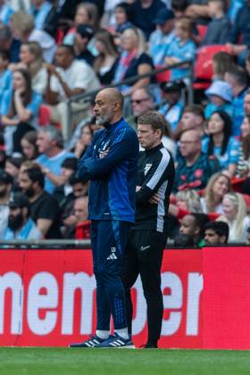 Nuno Espirito Santo, Manager of Nottingham Forest during the FA Cup Semi Final match between Nottingham Forest and Manchester City at Wembley Stadium, London, England on 27 April 2025. Copyright: xGrantxWinterx 43090063