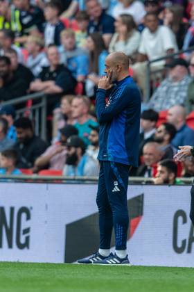 Nuno Espirito Santo, Manager of Nottingham Forest during the FA Cup Semi Final match between Nottingham Forest and Manchester City at Wembley Stadium, London, England on 27 April 2025. Copyright: xGrantxWinterx 43090131