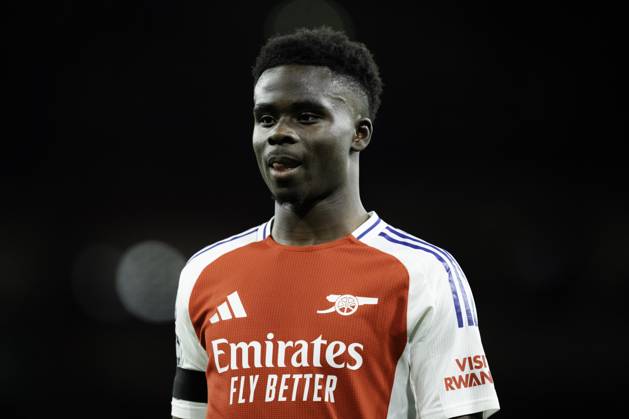 Arsenal FC v Paris Saint-Germain - UEFA Champions League Semi-final First Leg Bukayo Saka during the UEFA Champions League semi-final first leg match between Arsenal and Paris Saint-Germain at Emirates Stadium in London, England, on April 29, 2025. Copyright: xTaiseixIwamotox