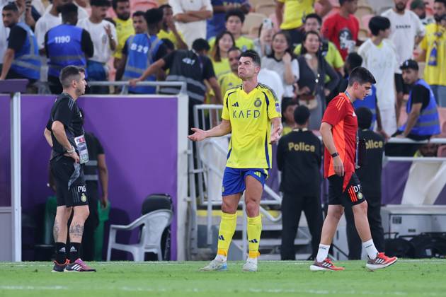 Al-Nassr FC vs Kawasaki Frontale - AFC Champions League Elite Semi Finals JEDDAH, SAUDI ARABIA - April 30: Cristiano Ronaldo of Team Al-Nassr FC reacts after losing the AFC Champions League Elite Semi Finals match between Al-Nassr FC and Kawasaki Frontale at King Abdullah Sports City Stadium on April 30, 2025 in Jeddah, Saudi Arabia. Jeddah Saudi Arabia Copyright: xAbdullahxAhmedx