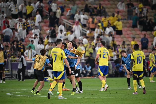 Al Nassr Club (KSA) vs Kawasaki Frontale (JPN) JEDDAH, SAUDI ARABIA - APRIL 30: celebration Kawasaki Frontale (JPN) during the AFC Champions League Elite match betweenc at alinma bank stadium at king abdullah sports city.