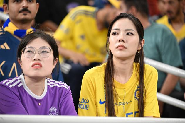 Al Nassr Club (KSA) vs Kawasaki Frontale (JPN) JEDDAH, SAUDI ARABIA - APRIL 30: fans Al Nassr Club (KSA) vs Kawasaki Frontale (JPN) during the AFC Champions League Elite match betweenc at alinma bank stadium at king abdullah sports city.