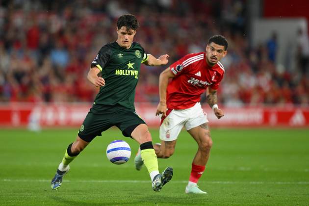 Nottingham Forest FC v Brentford FC - Premier League Christian Norgaard of Brentford is in action during the Premier League match between Nottingham Forest and Brentford at the City Ground in Nottingham, England, on May 1, 2025. Nottingham Nottinghamshire United Kingdom Copyright: xMIxNewsx originalFilename:fletcher-nottingh250501_nptBZ