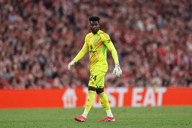 Andre Onana (ManU), MAY 1, 2025 - Football Soccer : UEFA Europa League Semi-finals 1st leg match between Athletic Club de Bilbao 0-3 Manchester United, ManU at the Estadio San Mames in Bilbao, Spain. Noxthirdxpartyxsales  (289319633)