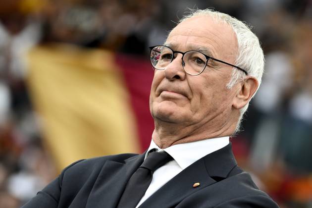 Claudio Ranieri, head coach of AS Roma, looks on during the Serie A football match between AS Roma and ACF Fiorentina at Olimpico stadium in Rome (Italy), May 4, 2025. andreaxstaccioli