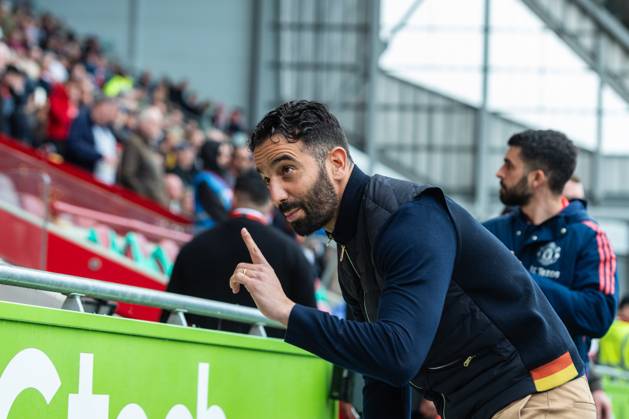 Ruben Amorim, Manager of Manchester United, ManU before the Premier League match between Brentford and Manchester United at the Brentford Community Stadium, Brentford, England on 4 May 2025.  Copyright: xGrantxWinterx PMI-6851-0074