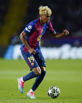 ESP: FC Barcelona, Barca Inter de Milan. UEFA Champions League match. Semi-Finals, firs leg Lamine Yamal of FC Barcelona during the UEFA Champions League match, Semi-Finals, firs leg, between FC Barcelona and Inter de Milan played at Lluis Companys Stadium on April 30 2025 in Barcelona Spain. kpng Copyright: xSergioxRuizx xImagox PS_240430_BAR_INT_119