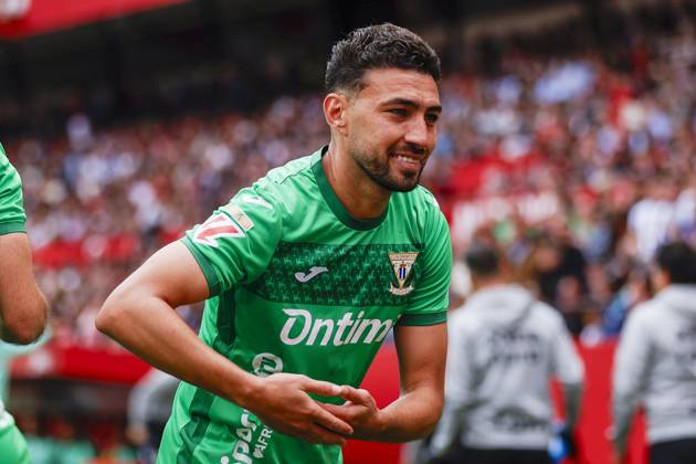 Sevilla FC v CD Leganes - La Liga EA Sports Munir El Haddadi of CD Leganes celebrates a goal during the La Liga EA Sports match between Sevilla FC and CD Leganes at Sanchez Pizjuan in Seville, Spain, on May 4, 2025. Seville Spain Copyright: xDAXxImagesx originalFilename:daximages-sevillaf250504_npTdR