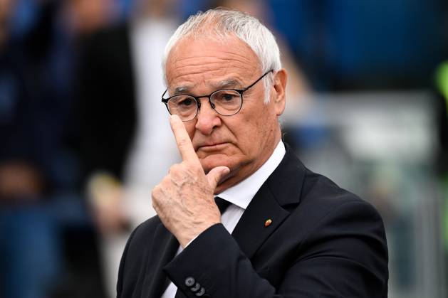 Claudio Ranieri, head coach of AS Roma, looks on during the Serie A football match between AS Roma and ACF Fiorentina at Olimpico stadium in Rome (Italy), May 4, 2025. andreaxstaccioli